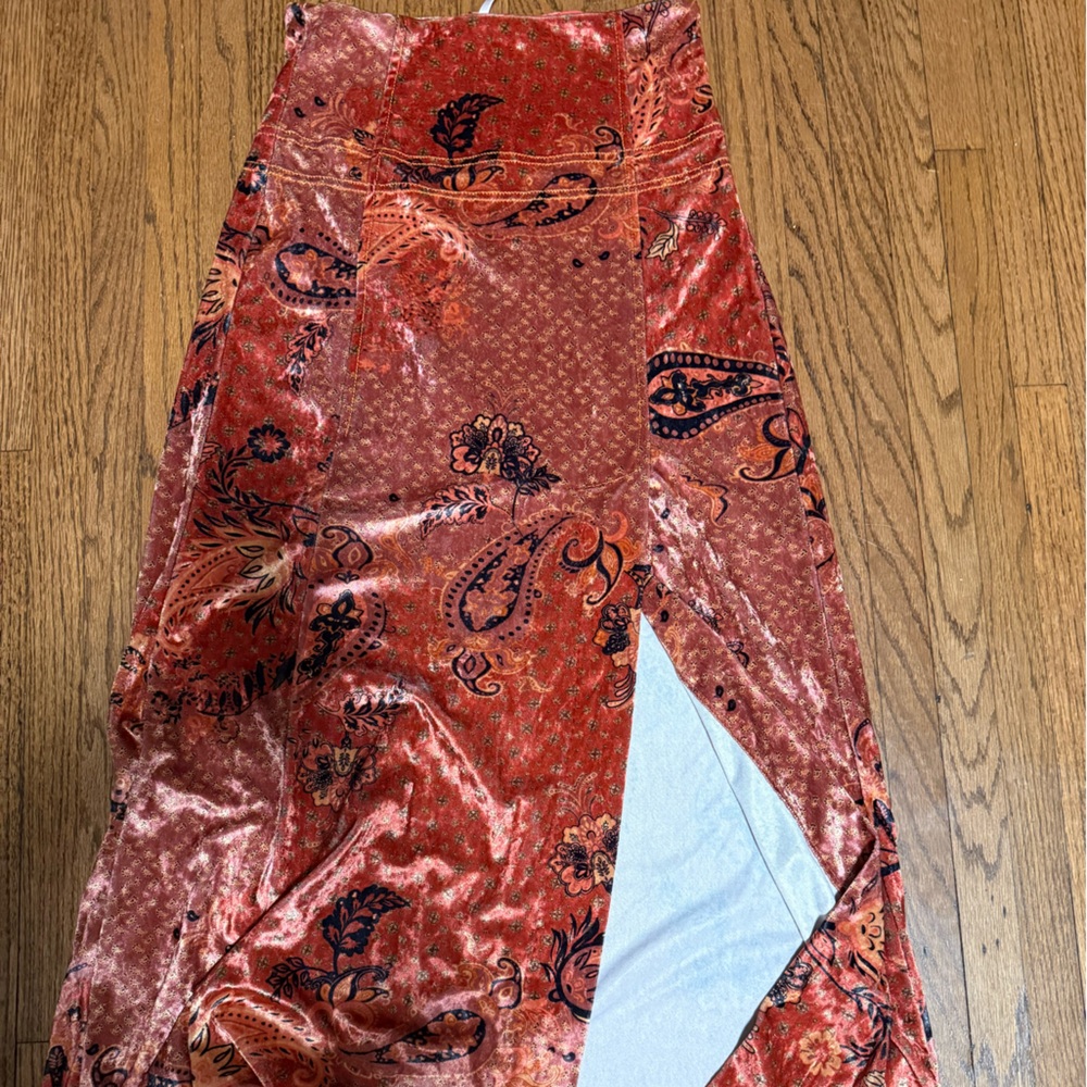 Free People Paisley Print Maxi Skirt - Picture 3 of 5
